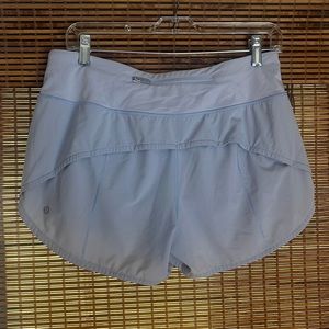 Lululemon Speedup 4inch Light Blue size 8
